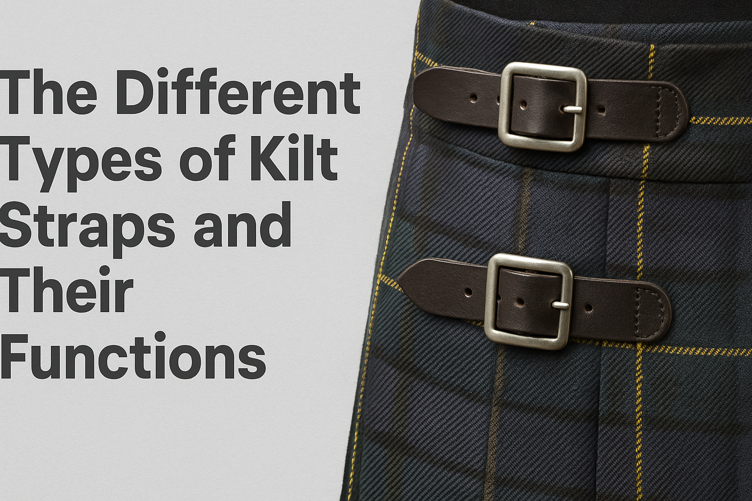 The Different Types of Kilt Straps and Their Functions
