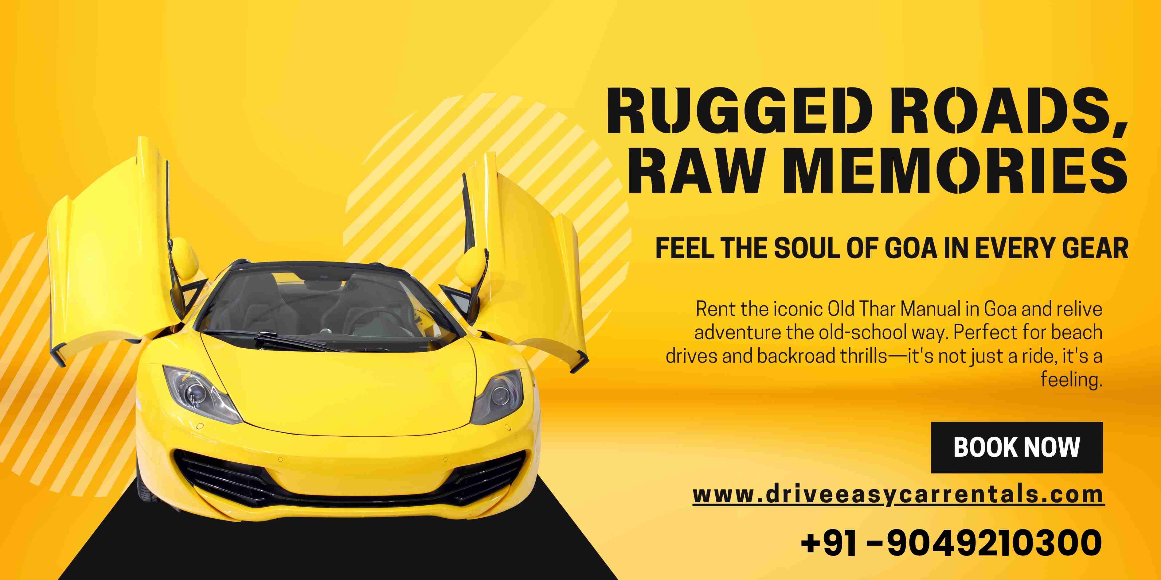 Explore Goa with Confidence: Old Thar Manual Rental in Goa Made Easy