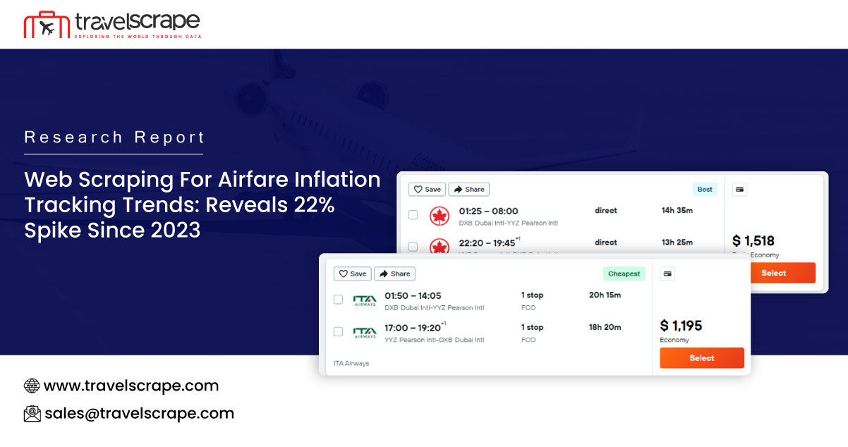 Web Scraping For Airfare Inflation Tracking Insights