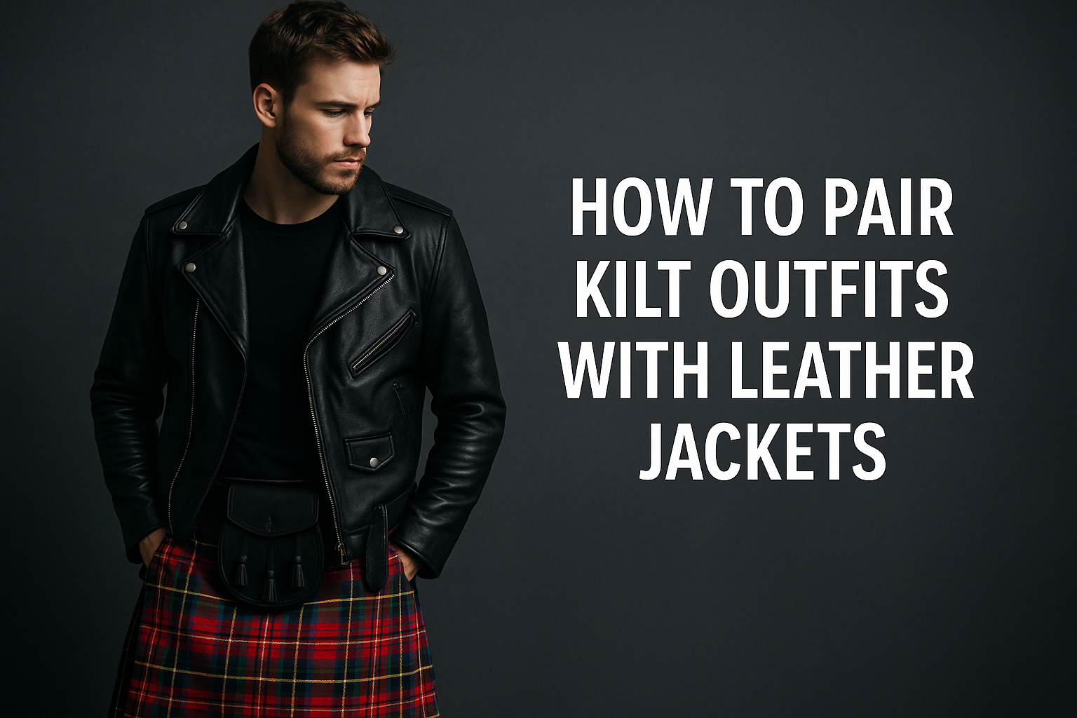 How to Pair Kilt Outfits with Leather Jackets
