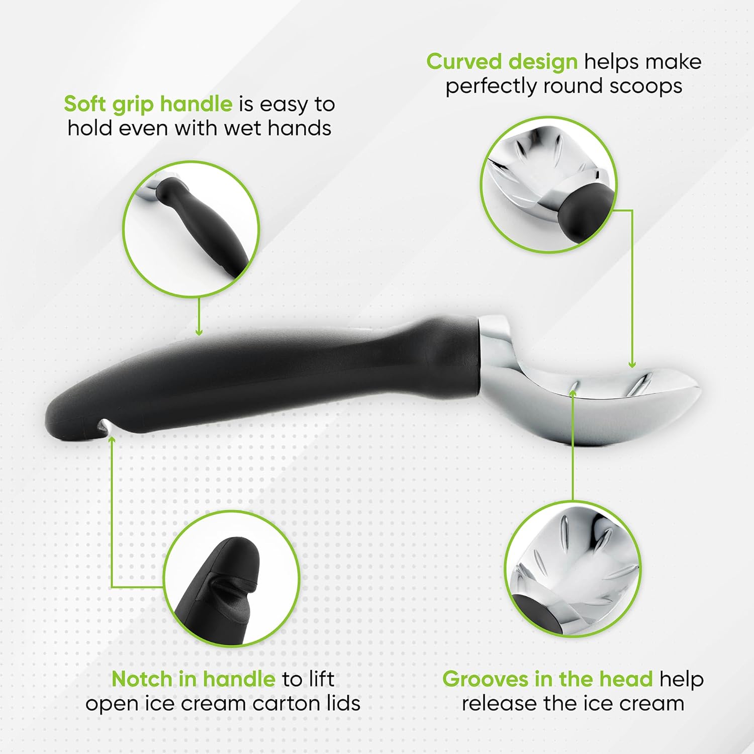 Ultimate Review of the Ice Cream Scoop with Comfortable Handle – Your New Kitchen Essential
