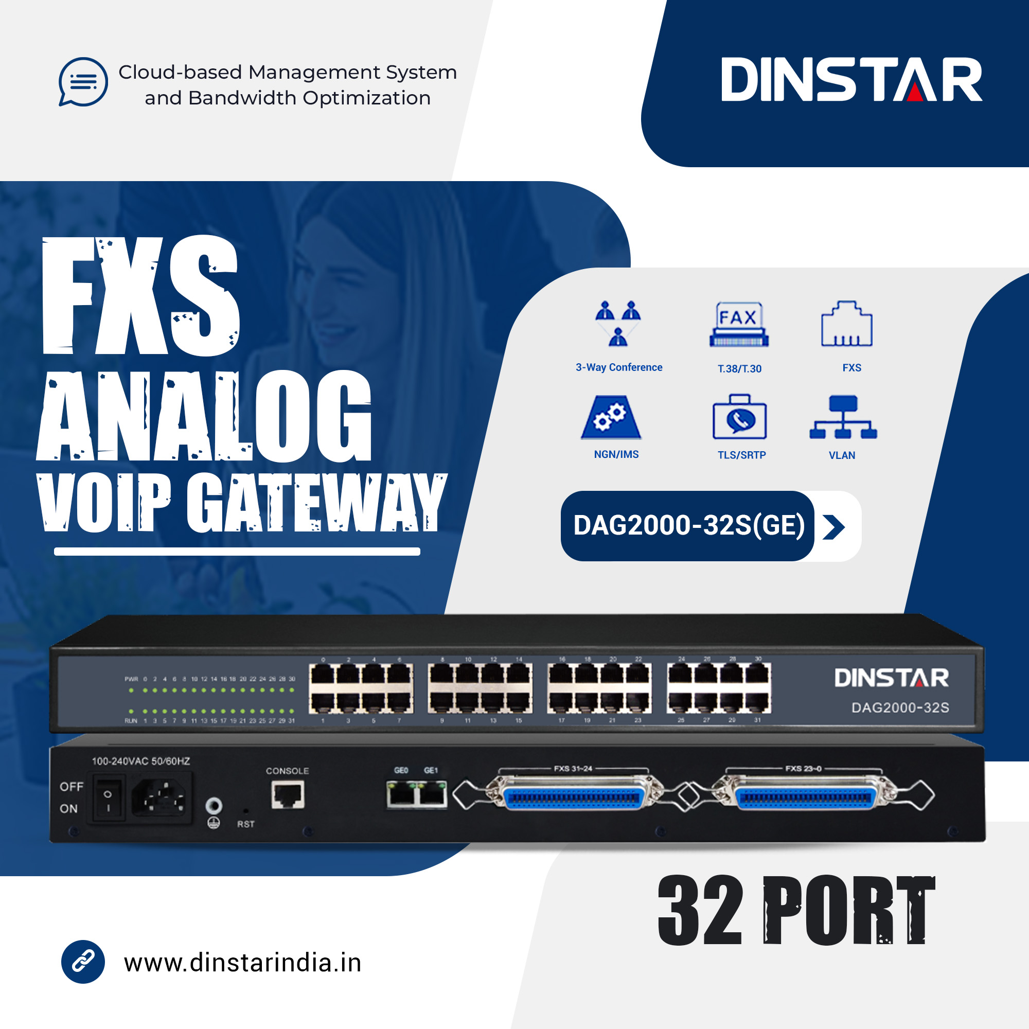 The Power of Connectivity: Exploring the 32 Port FXS Gateway