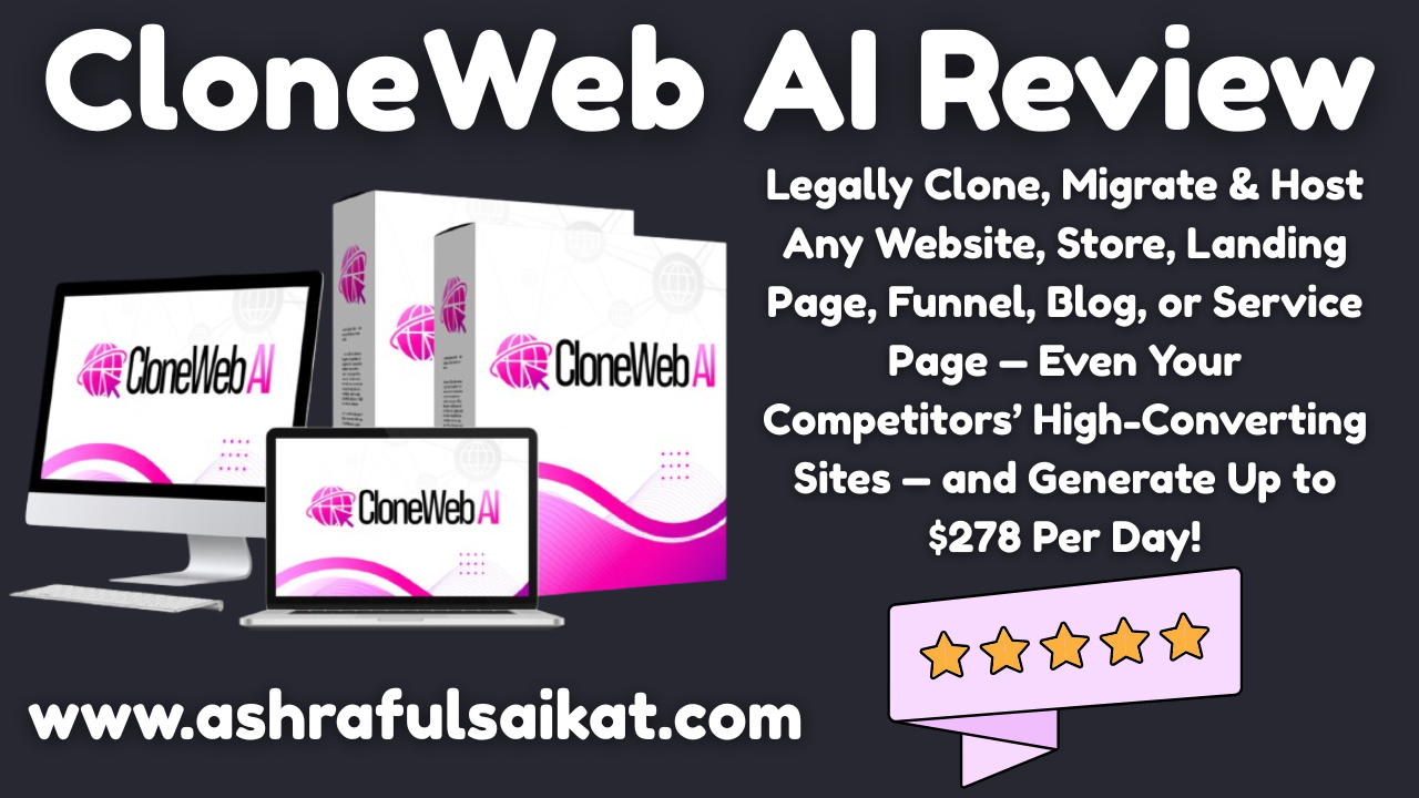 CloneWeb AI Review - Instantly migrate a one-page website