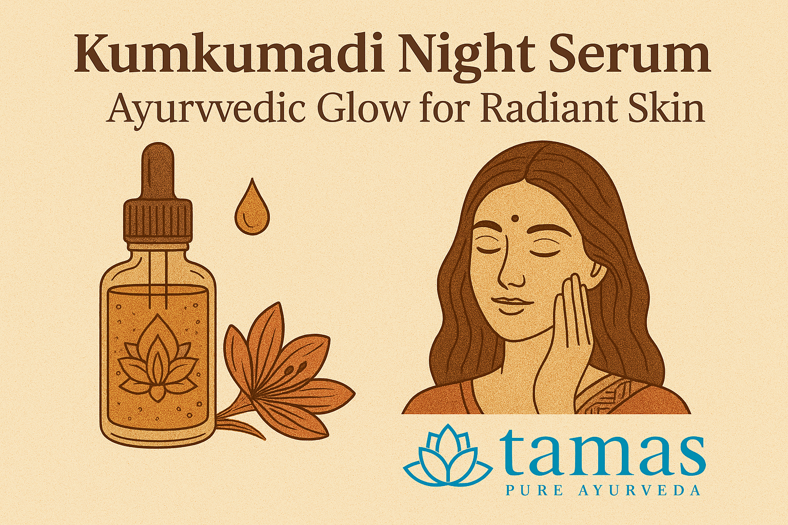 Kumkumadi Night Serum | Ayurvedic Glow for Radiant Skin – Tamaspureayurveda
