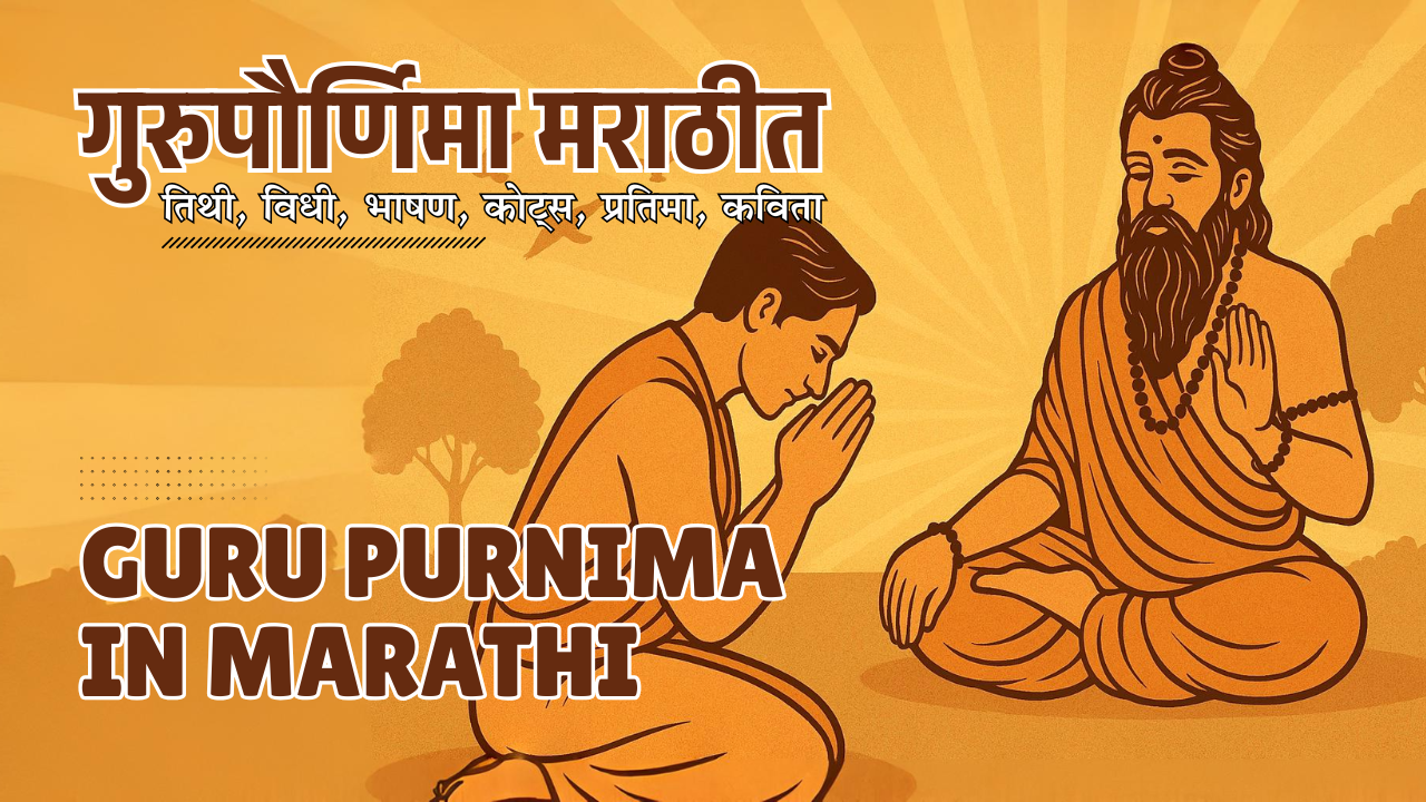 Guru Purnima in Marathi - गुरुपौर्णिमा मराठीत - तिथी, विधी, भाषण, कोट्स, प्रतिमा, कविता
