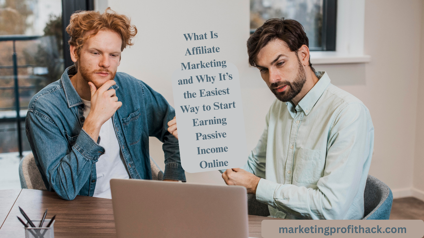 What Is Affiliate Marketing and Why It’s the Easiest Way to Start Earning Passive Income Online