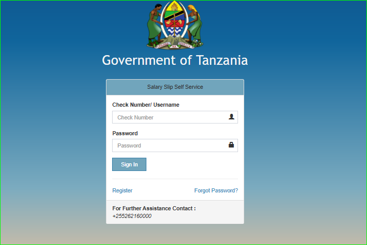 Salary Slip Portal Registation and login & Download in tanzania