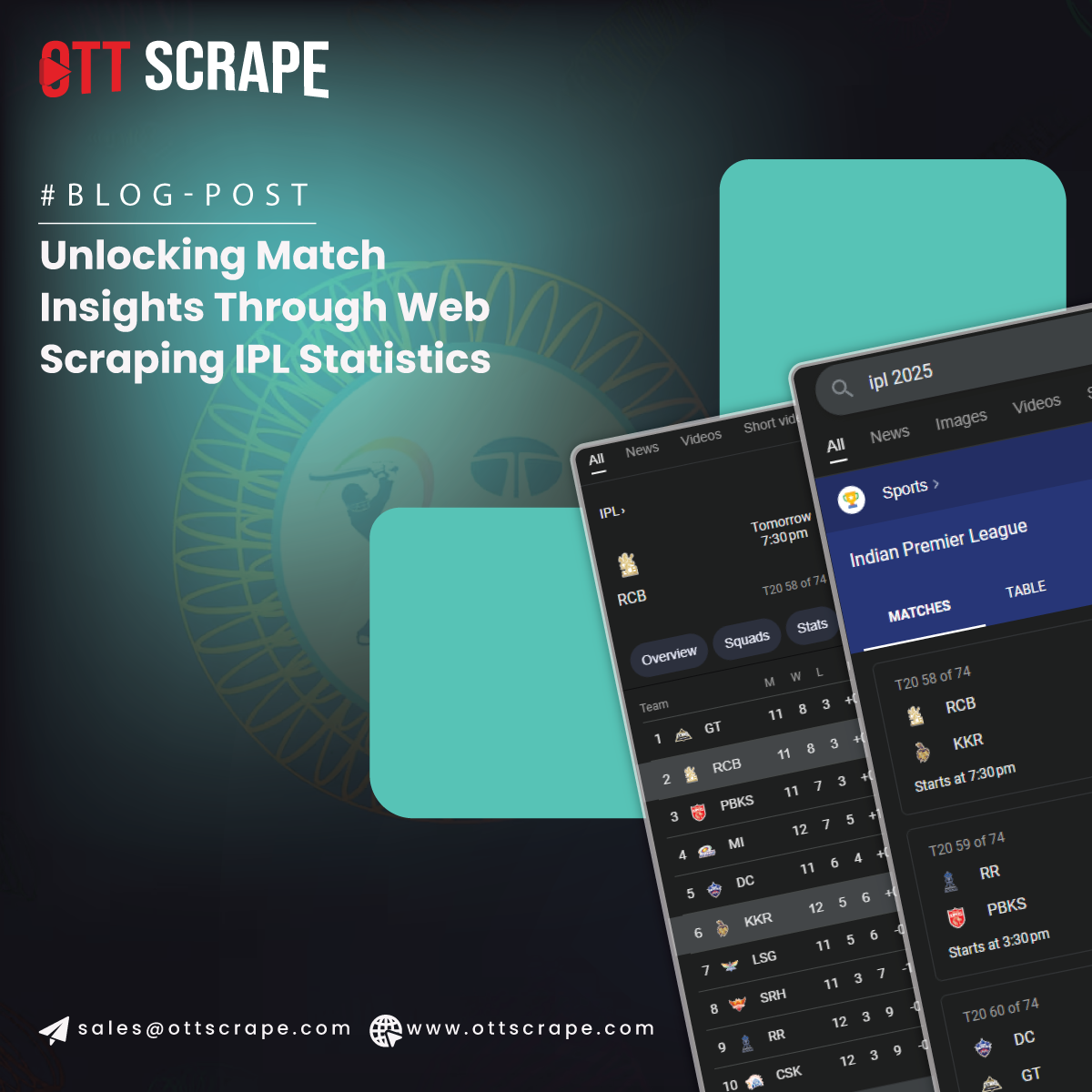 Unlocking Match Insights Through Web Scraping IPL Statistics