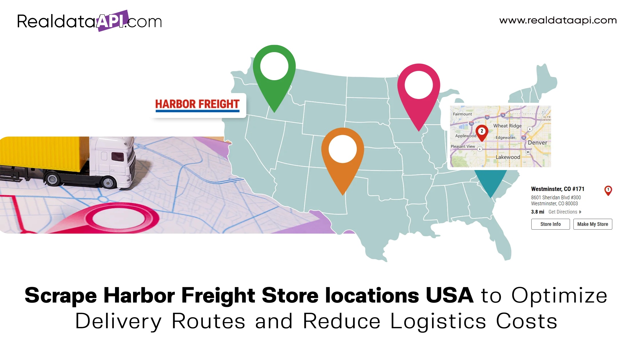 Scrape Harbor Freight Store locations USA to Optimize Delivery Routes and Reduce Logistics Costs