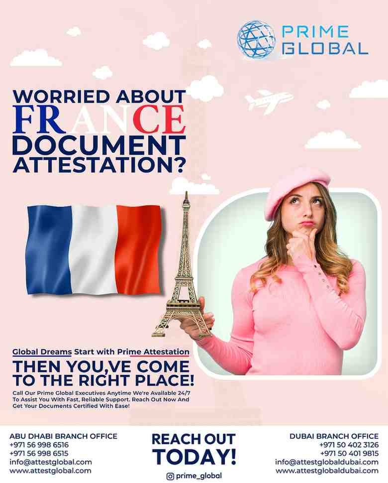 Affordable France Certificate Attestation for UAE Use