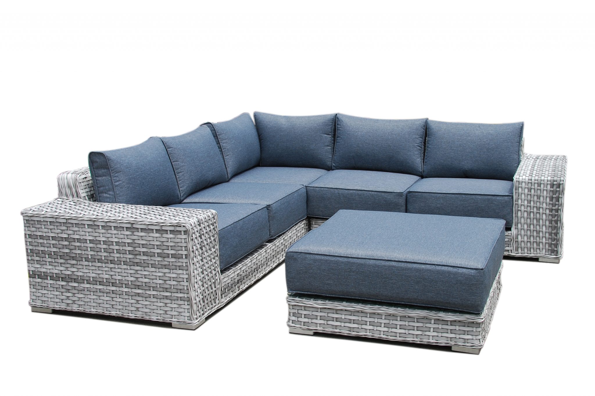 Make a Statement Outdoors with the Rattan Malibu Large Corner Sofa Set by Homeflair