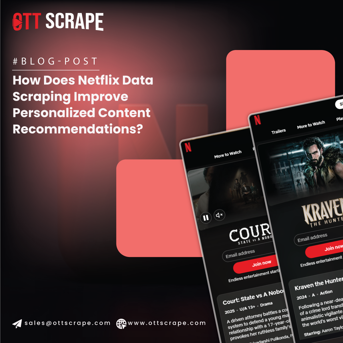 Netflix Data Scraping for Personalized Content Recommendations