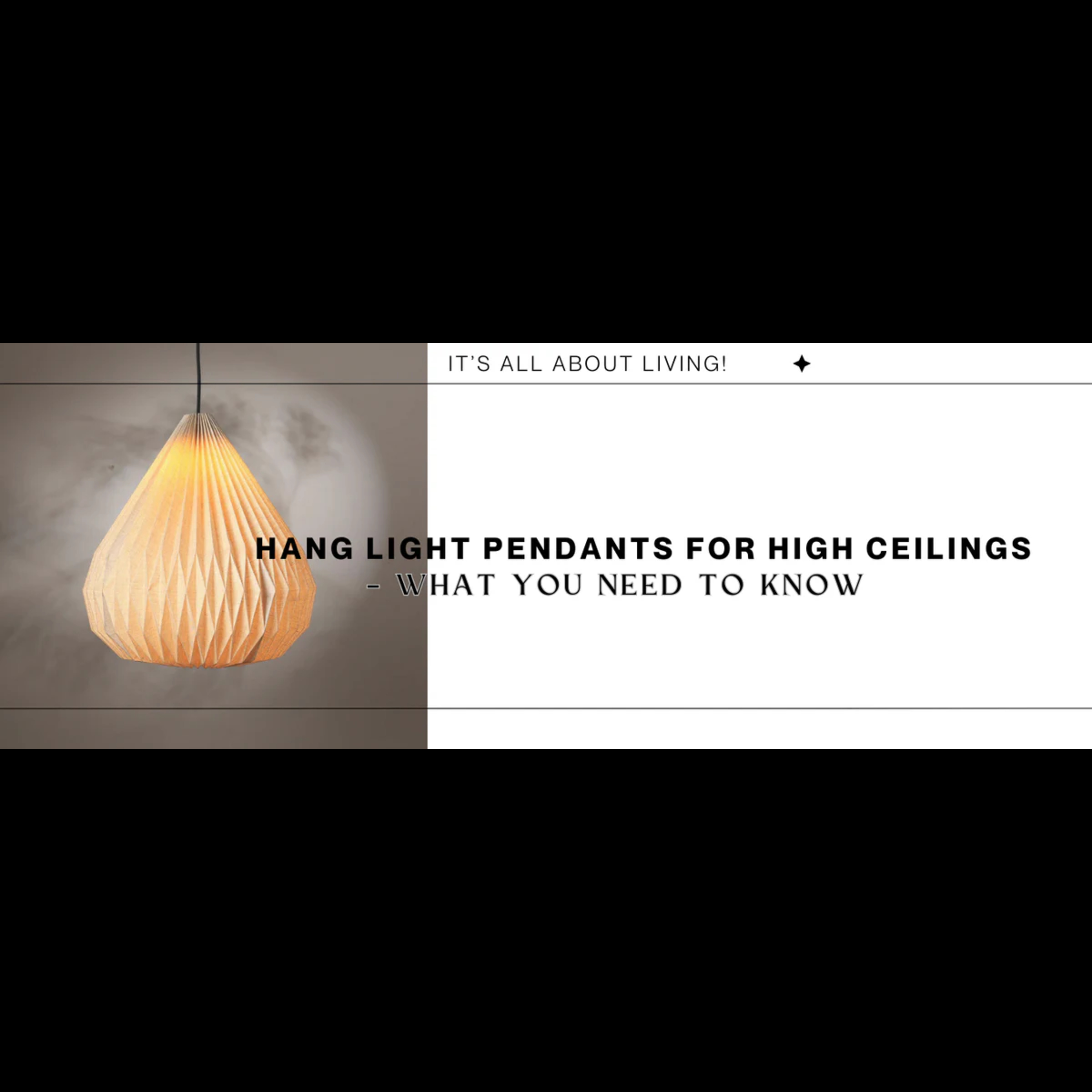 Hang Light Pendants for High Ceilings – What You Need to Know | FIG Living