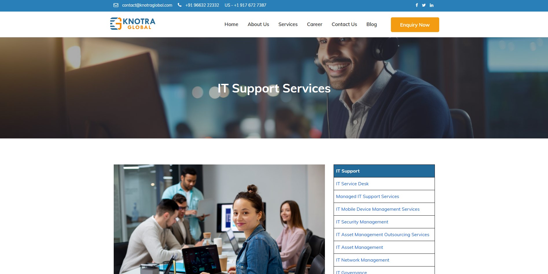 Bid Proposal: Comprehensive Outsourced IT Support Services by Knotra Global