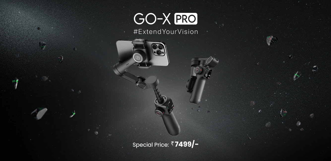 Explore the IZI GO-X PRO Foldable Gimbal with Extension Rod & 6 Smart Modes
