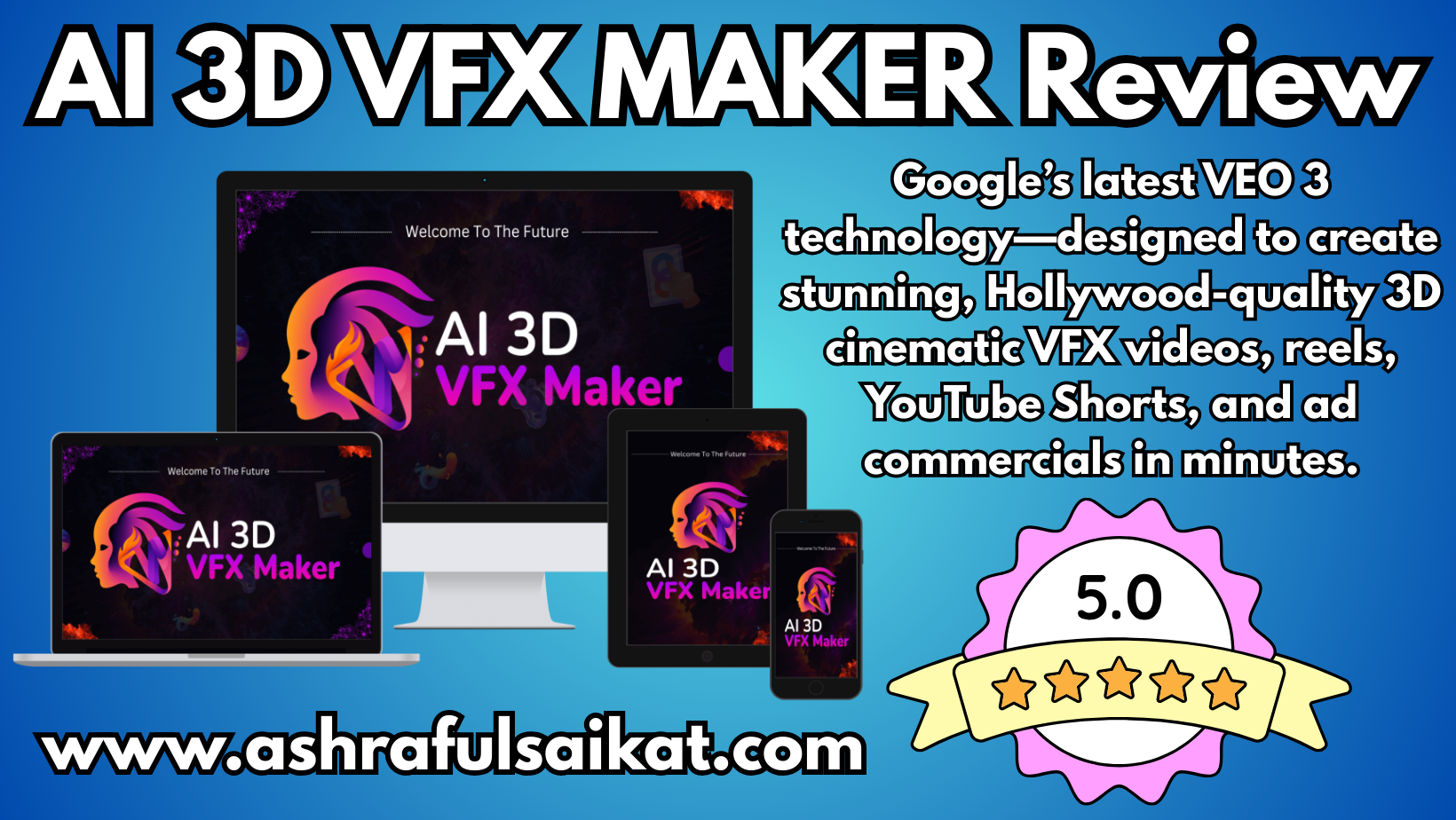 AI 3D VFX MAKER Review - OTO And 30% Discount [By Akshat Gupta]