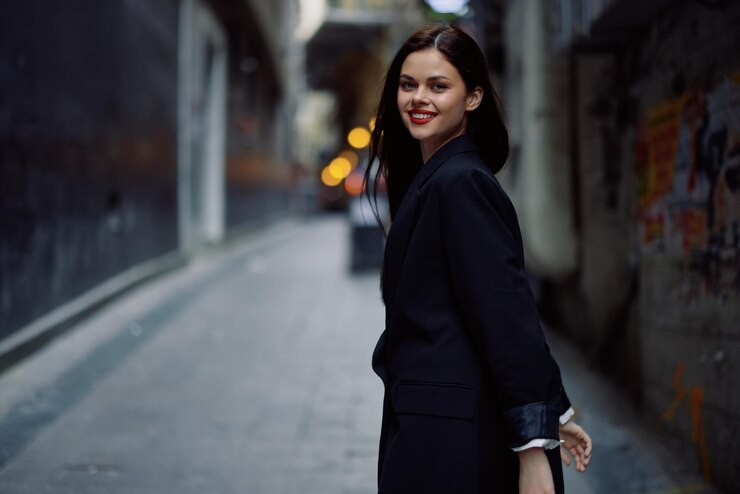 Polished Looks: Formal Black Coat for Women from Borders Of Blue