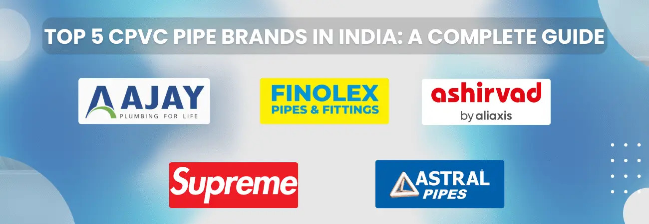 Top 5 CPVC Pipe Brands in India: A Complete Guide