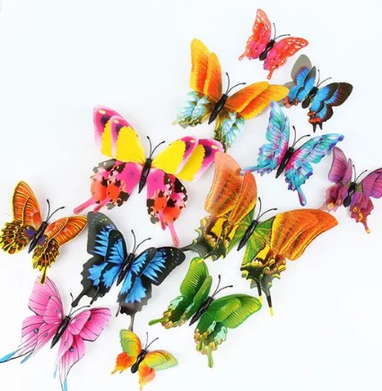 Transform Your Space with 3D Double Layer Butterfly Wall Décor