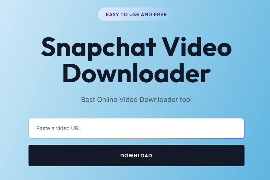 Online Snapchat Video Downloader- Download Snapchat Videos, Stories & Status Updates