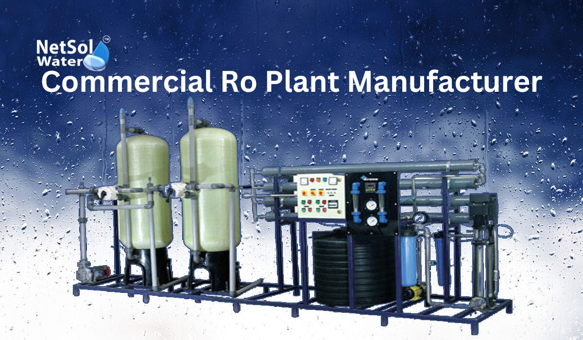 Compact and Efficient Commercial RO Plant Manufacturer in Gurgaon – Netsol Water