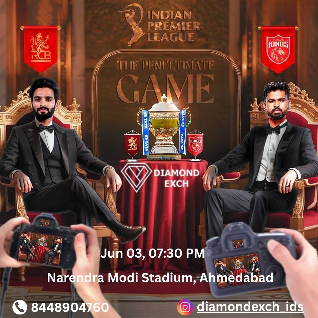Diamondexch ID invites cricket fans to IPL 2025 final tomorrow, RCB vs PBKS at Narendra Modi Stadium, Ahmedabad, live action.