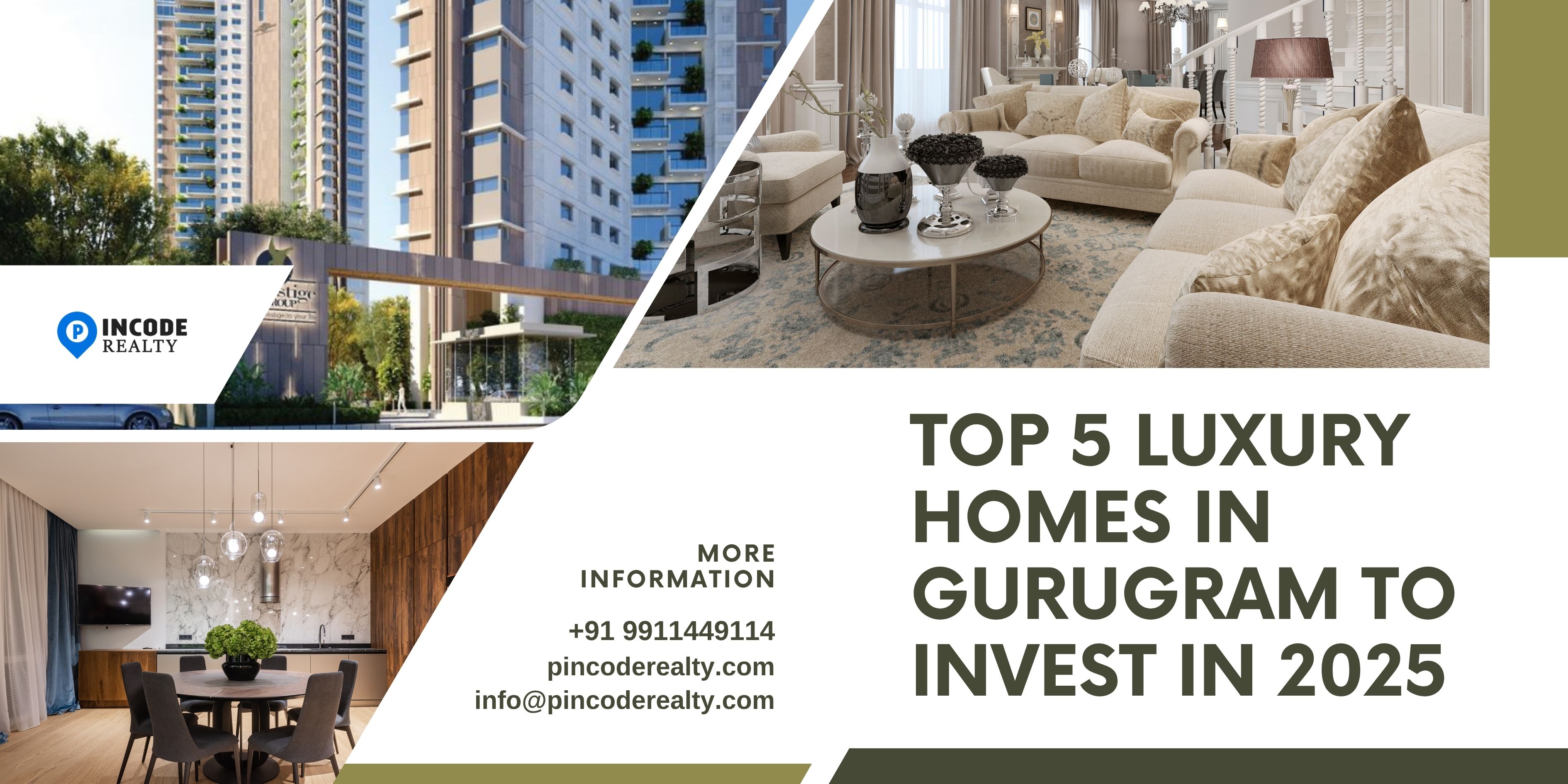 Top 5 Luxury Homes in Gurugram to Invest in 2025