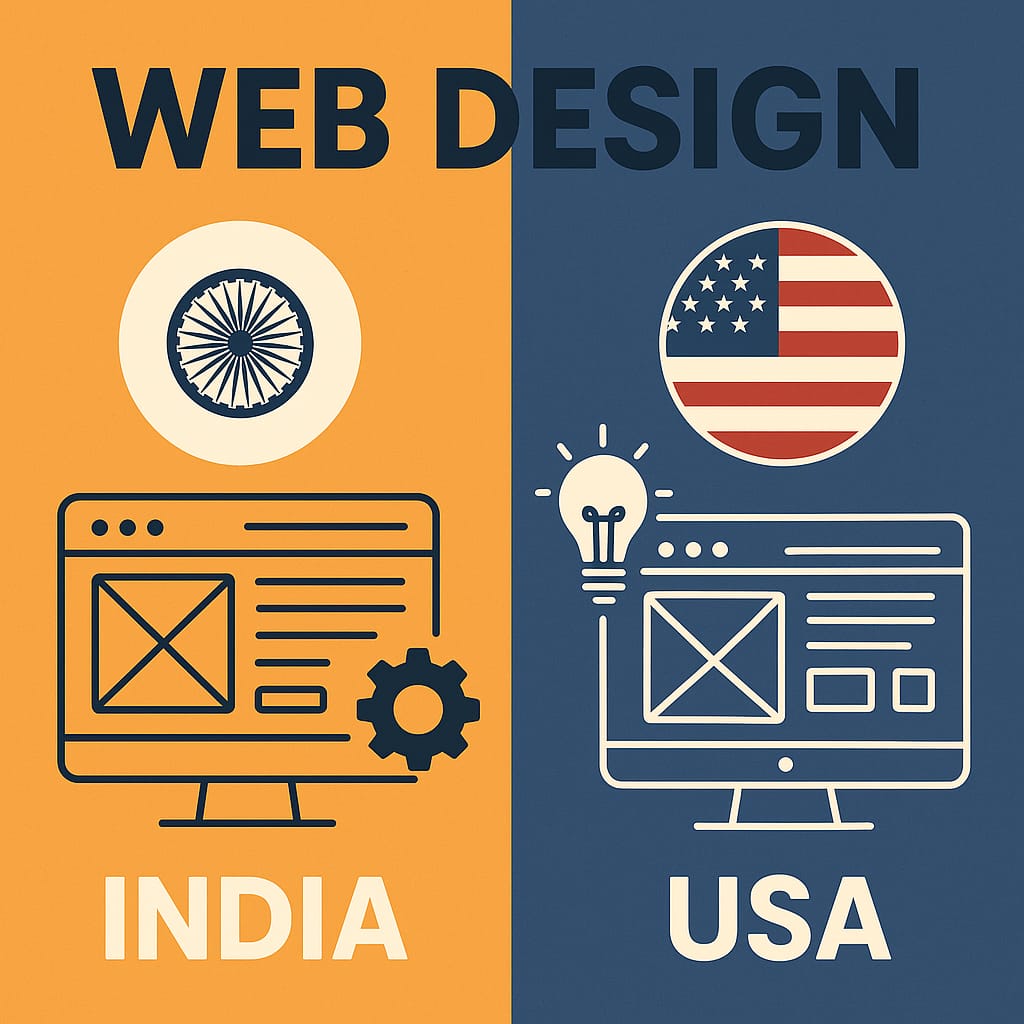 Web Design in India vs. USA: Cost, Quality, and Communication Compared