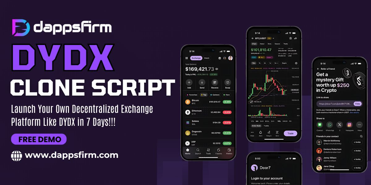 How the dYdX Clone Script Empowers Businesses to Launch Decentralized Trading Platforms?