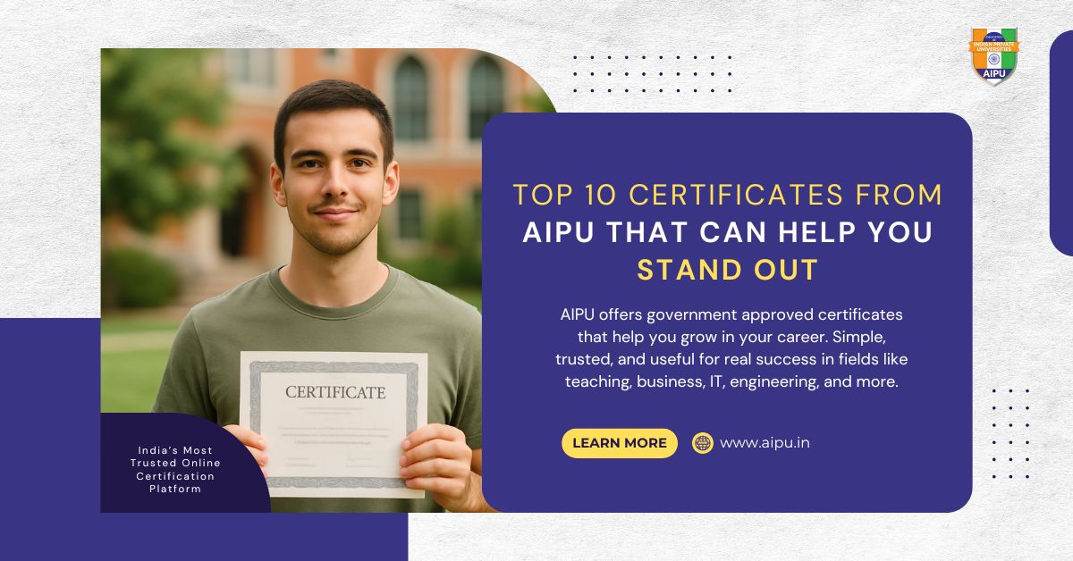 Top 10 Certificates from AIPU That Can Help You Stand Out