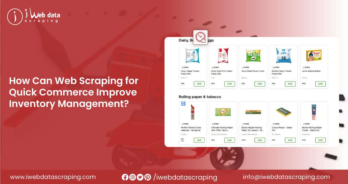 Web Scraping for Quick Commerce for Inventory Management