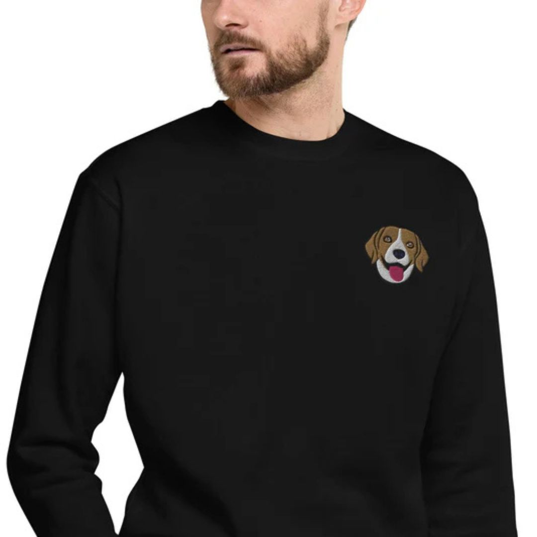 Border Collie Dog Embroidery Premium Unisex Sweatshirt – Cozy, Stylish, and Perfect for Dog Lovers