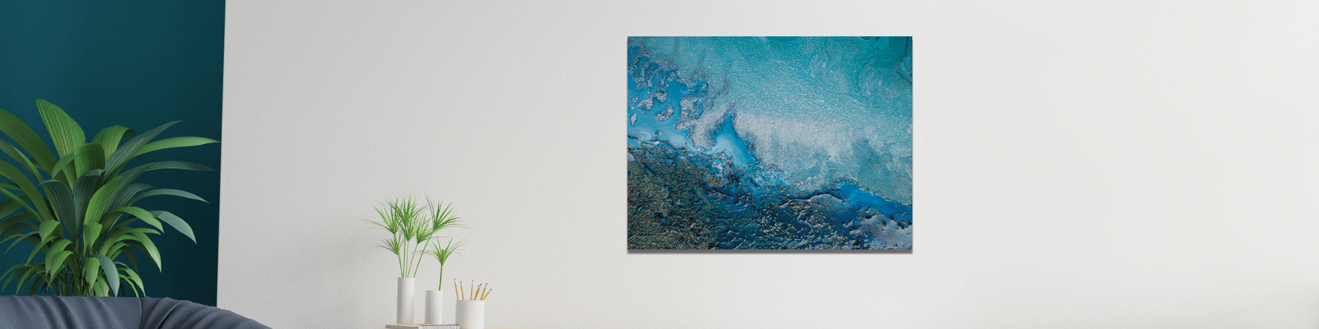 A Deep Dive into Abstract Wall Art and the Emotion of Water by Petra Meikle de Vlas