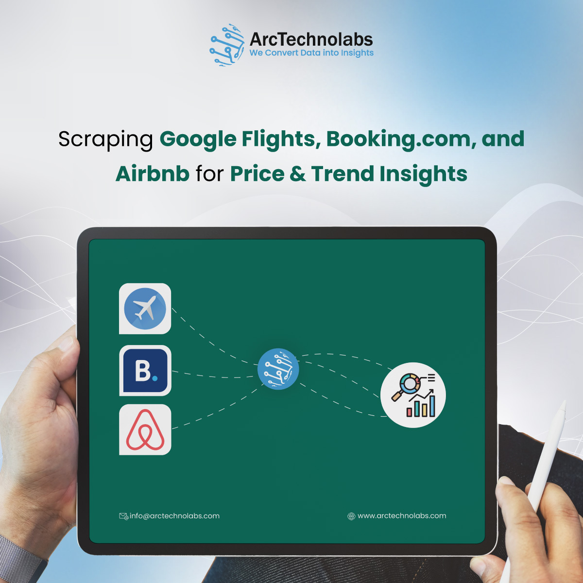 Scraping Google Flights, Booking.com & Airbnb Data