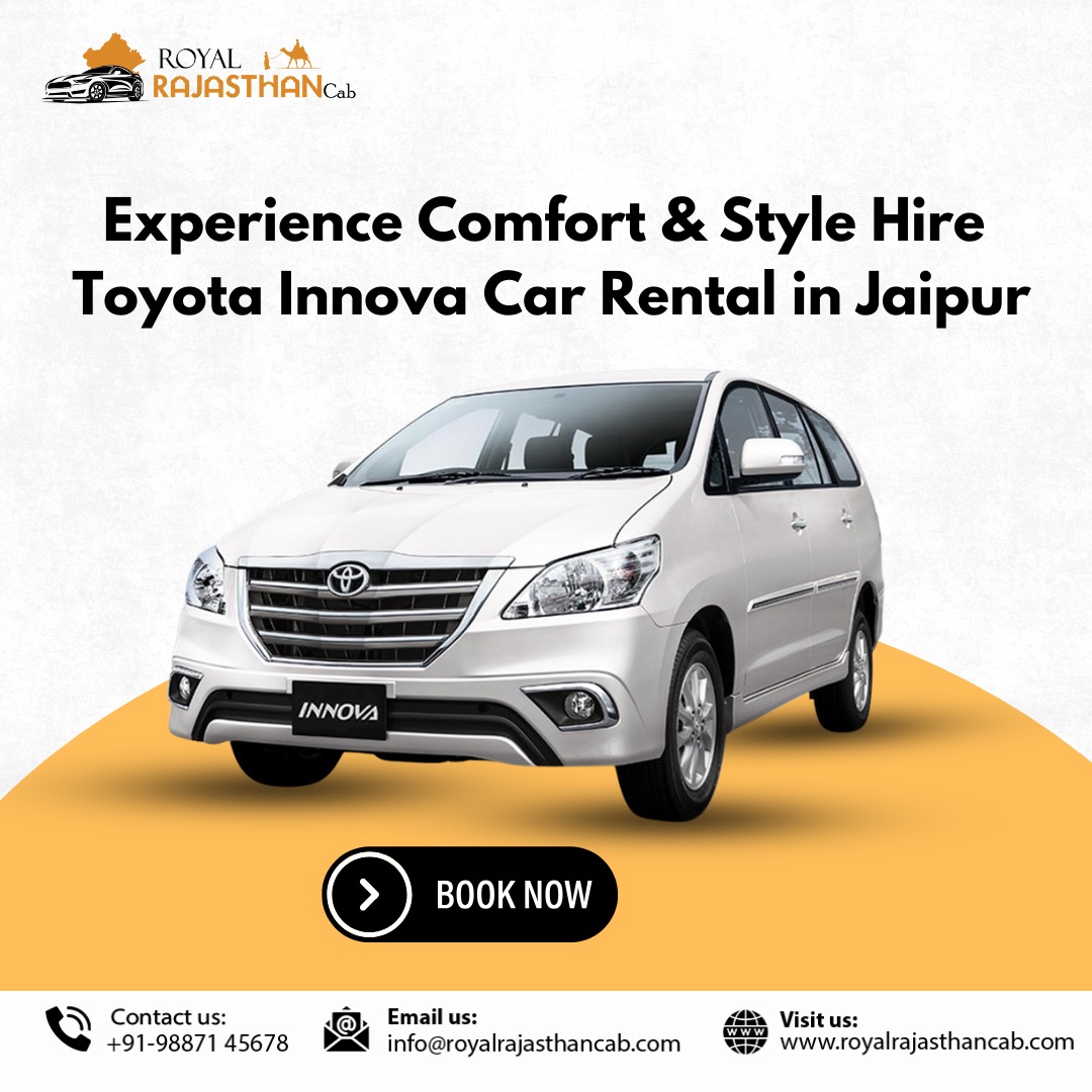 Innova Car Rental Jaipur – Hire Innova with Royal Rajasthan Cab