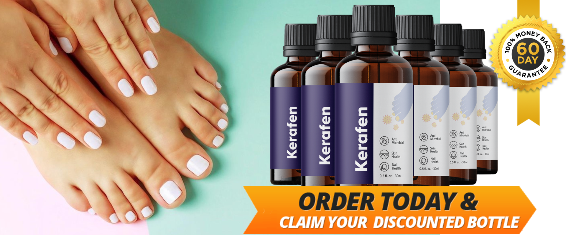 Kerafen (Official Deal) Treat And Prevent Skin & Toenail Fungus Naturally
