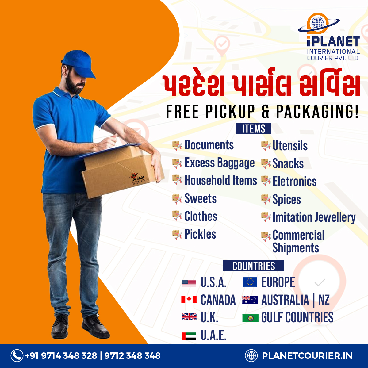Factors That Affect International Courier Charges from Ahmedabad