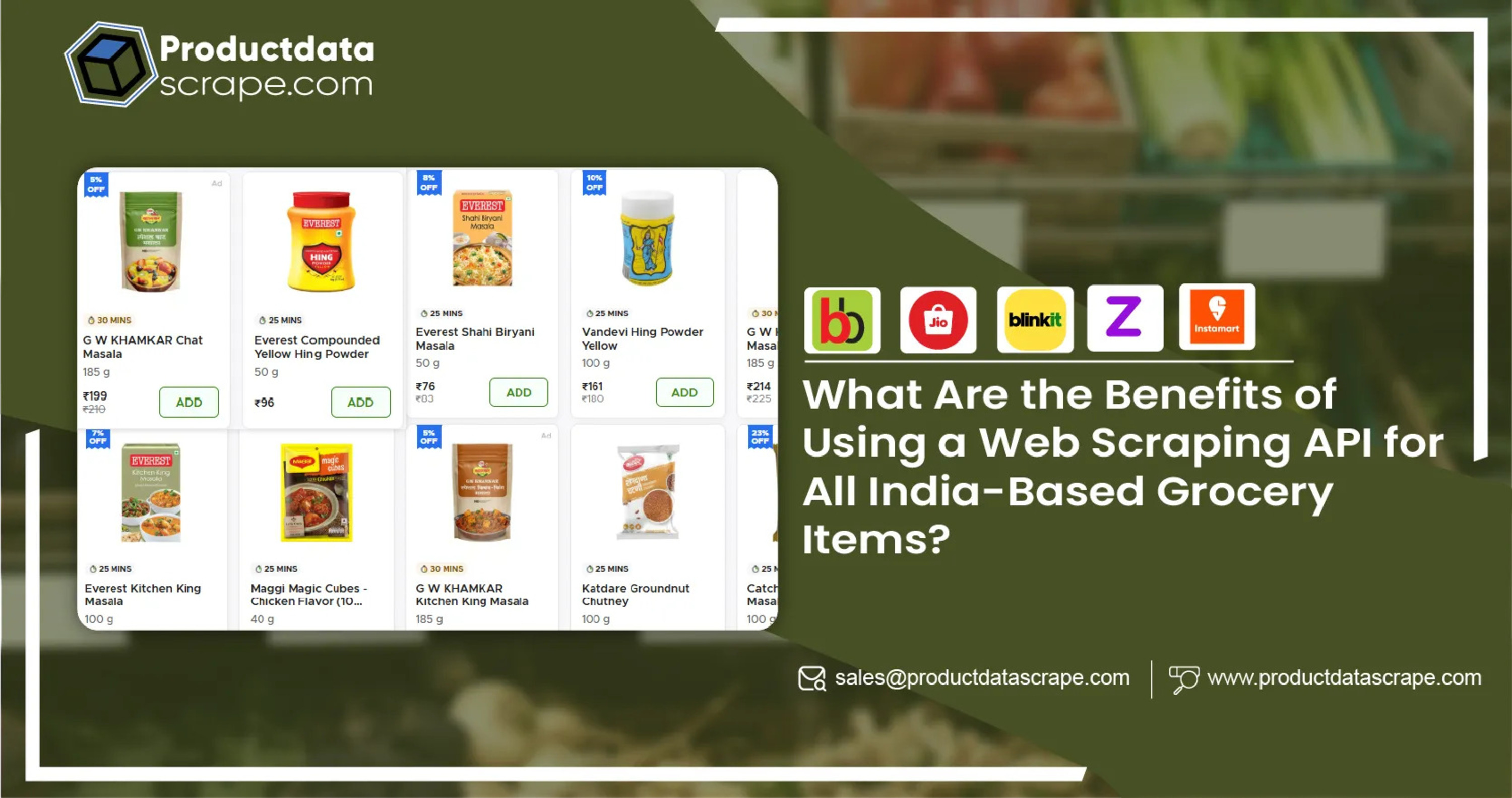 Benefits of a Web Scraping API for All India-Based Grocery Items