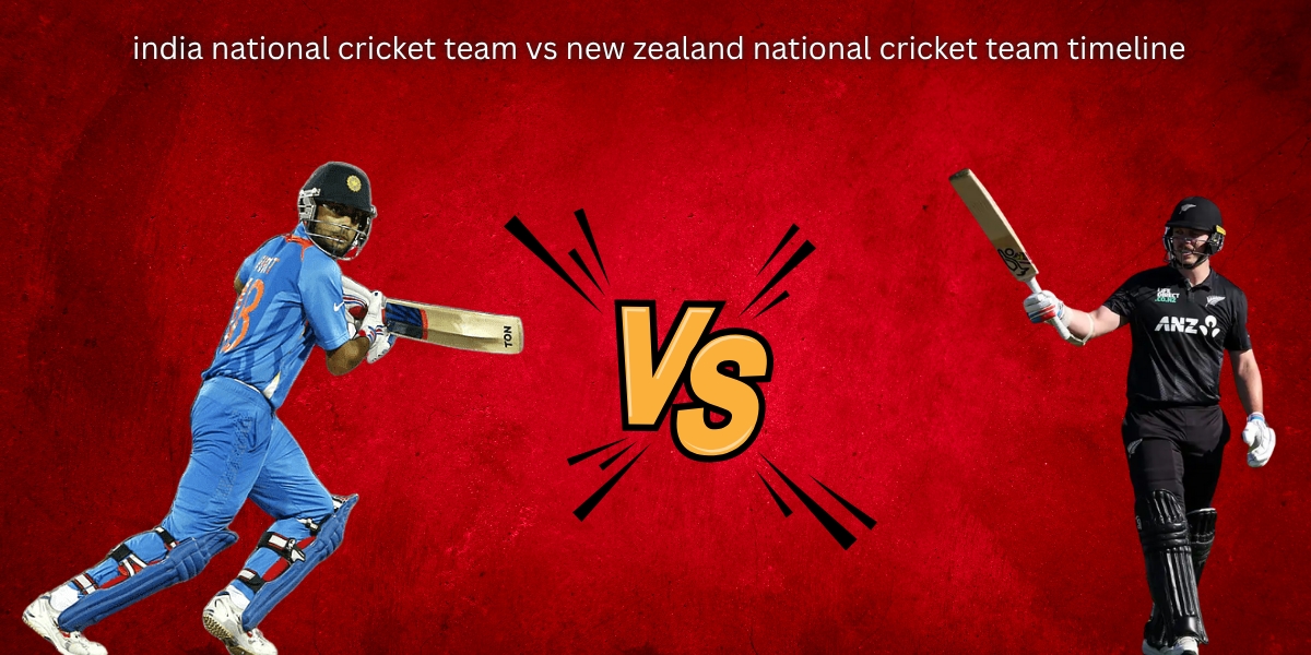 India National Cricket Team Vs New Zealand National Cricket Team Timeline