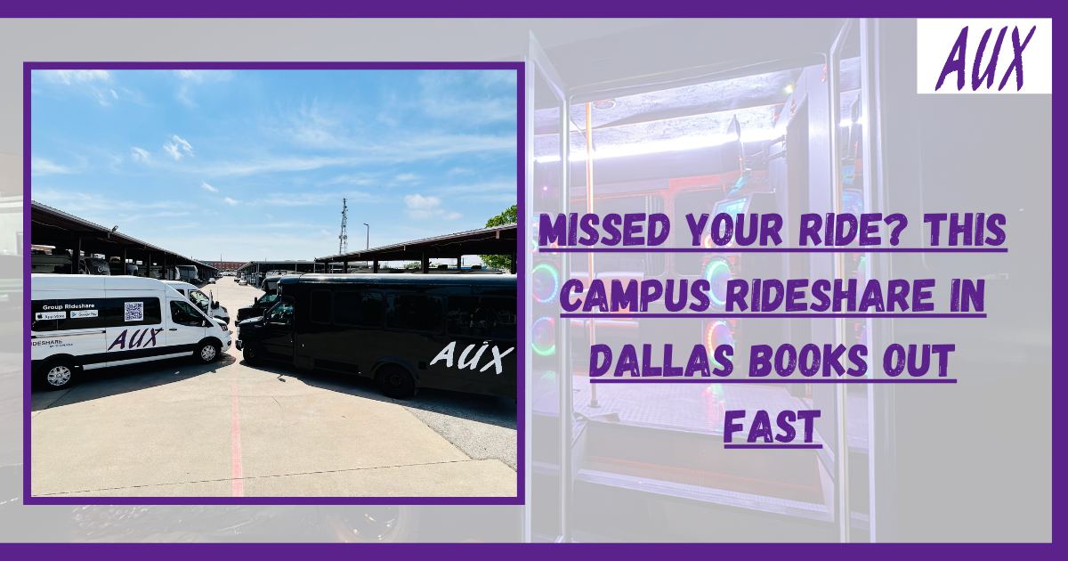 Missed Your Ride? This Campus Rideshare in Dallas Books Out Fast