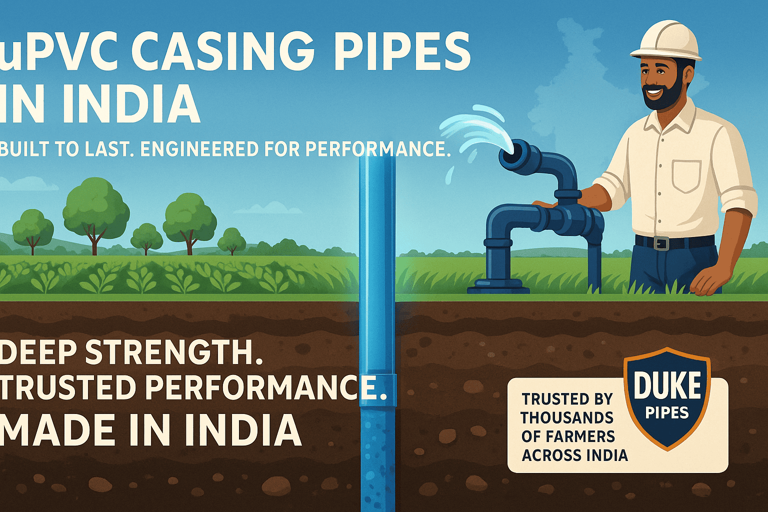 Why Duke Pipes Is The First Choice For UPVC Casing Pipes In India