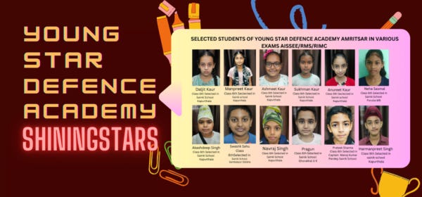 SAINIK SCHOOL ENTRANCE EXAM YOUNG STAR DEFENCE ACADEMY