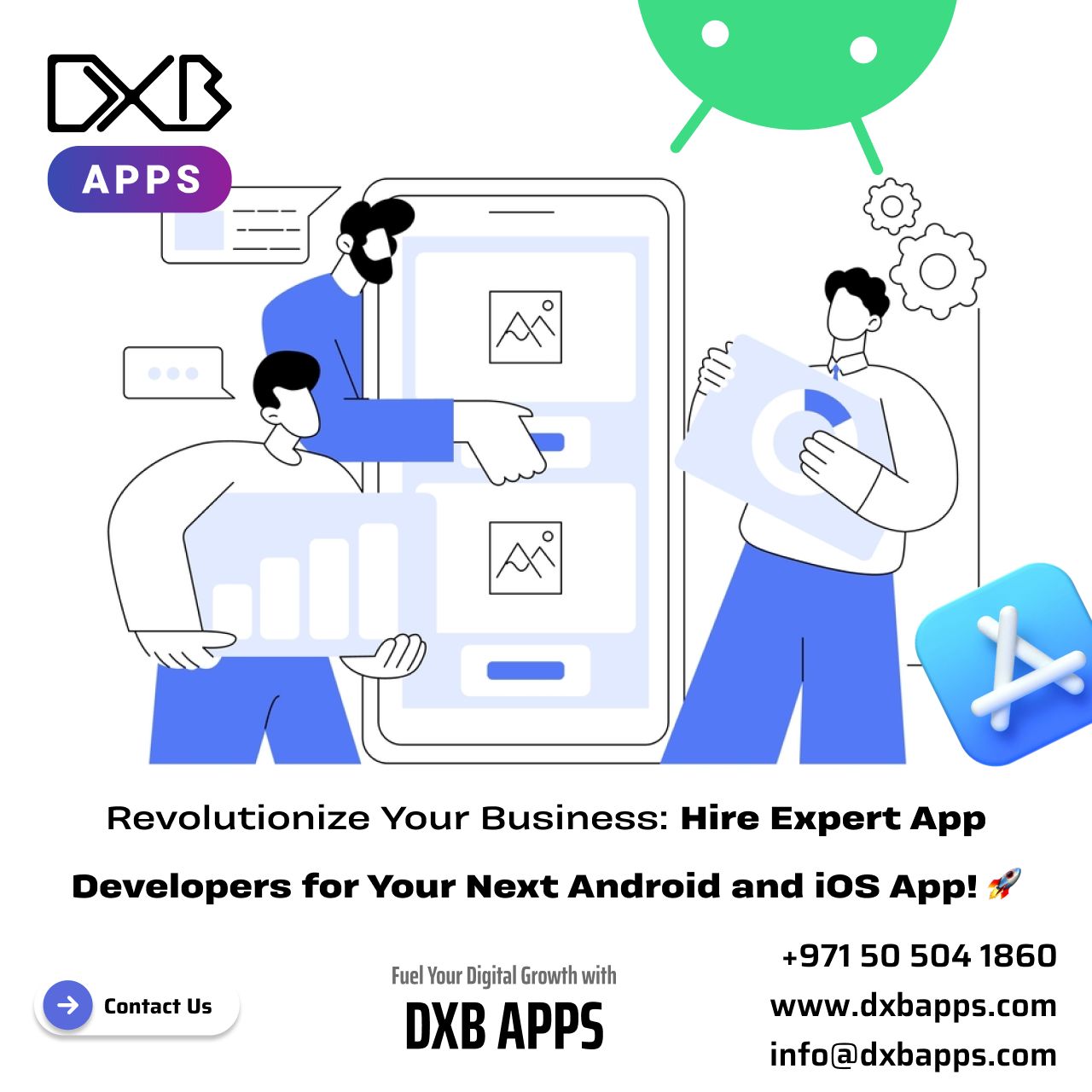 Avail top mobile application development Abu Dhabi Services by DXB APPS
