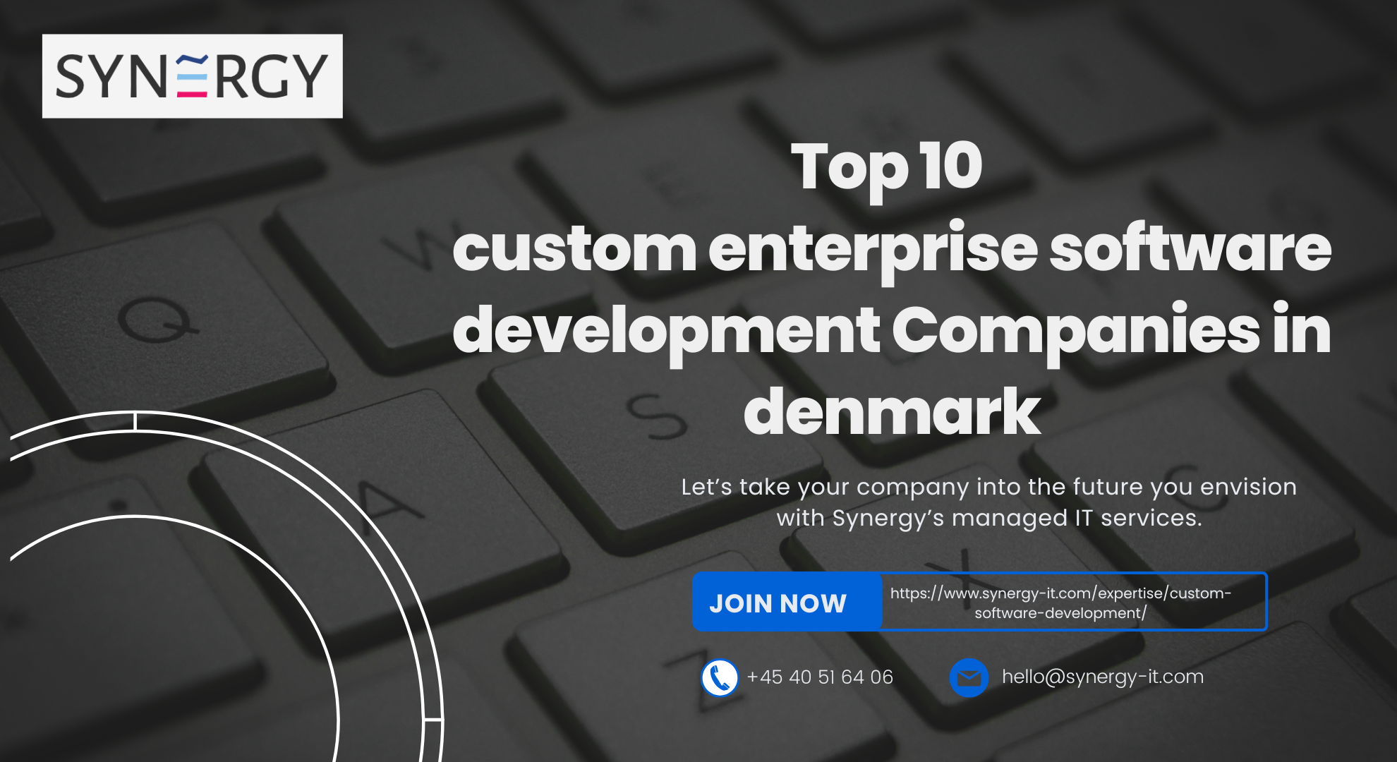 Top 10 custom enterprise software development Companies in denmark