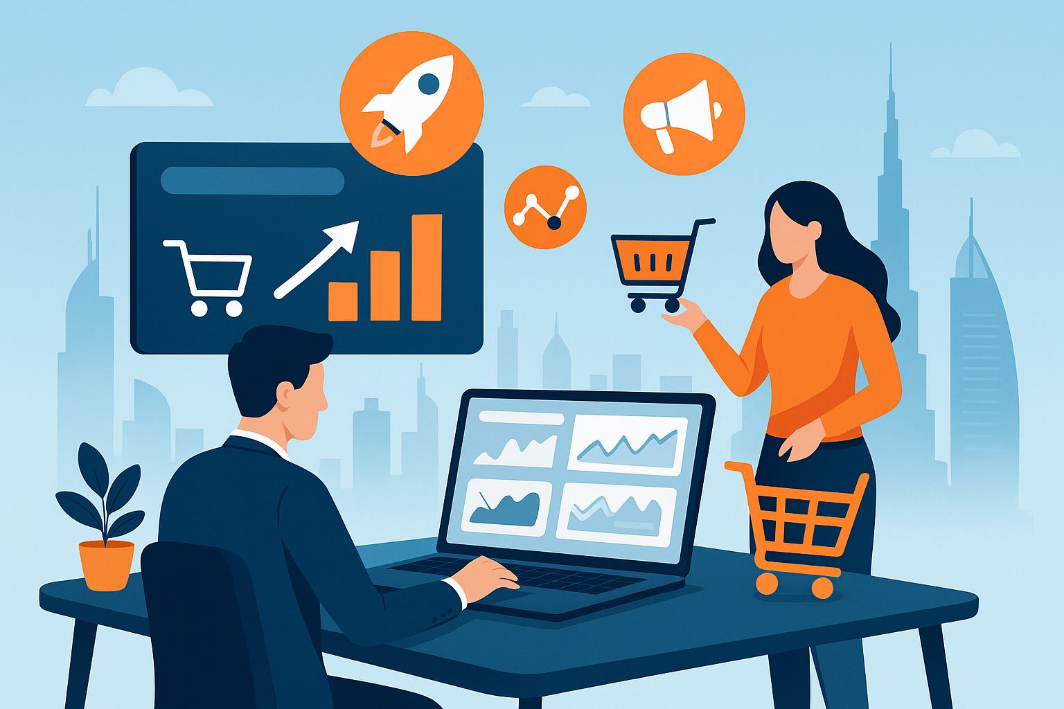 Boosting E-commerce Sales with a Digital Marketing Company in Dubai