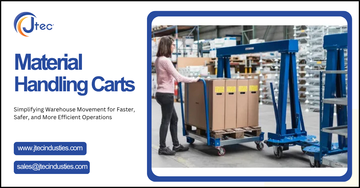 Material Handling Carts: The Key to Organizing Your Warehouse Operations