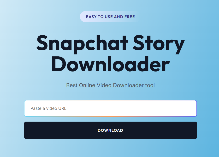 Snapchat Story Downloader – The Ultimate Way to Save Snapchat Stories
