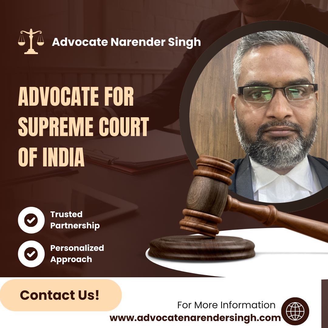 Lawyer for Supreme Court of India Advocate Narender Singh