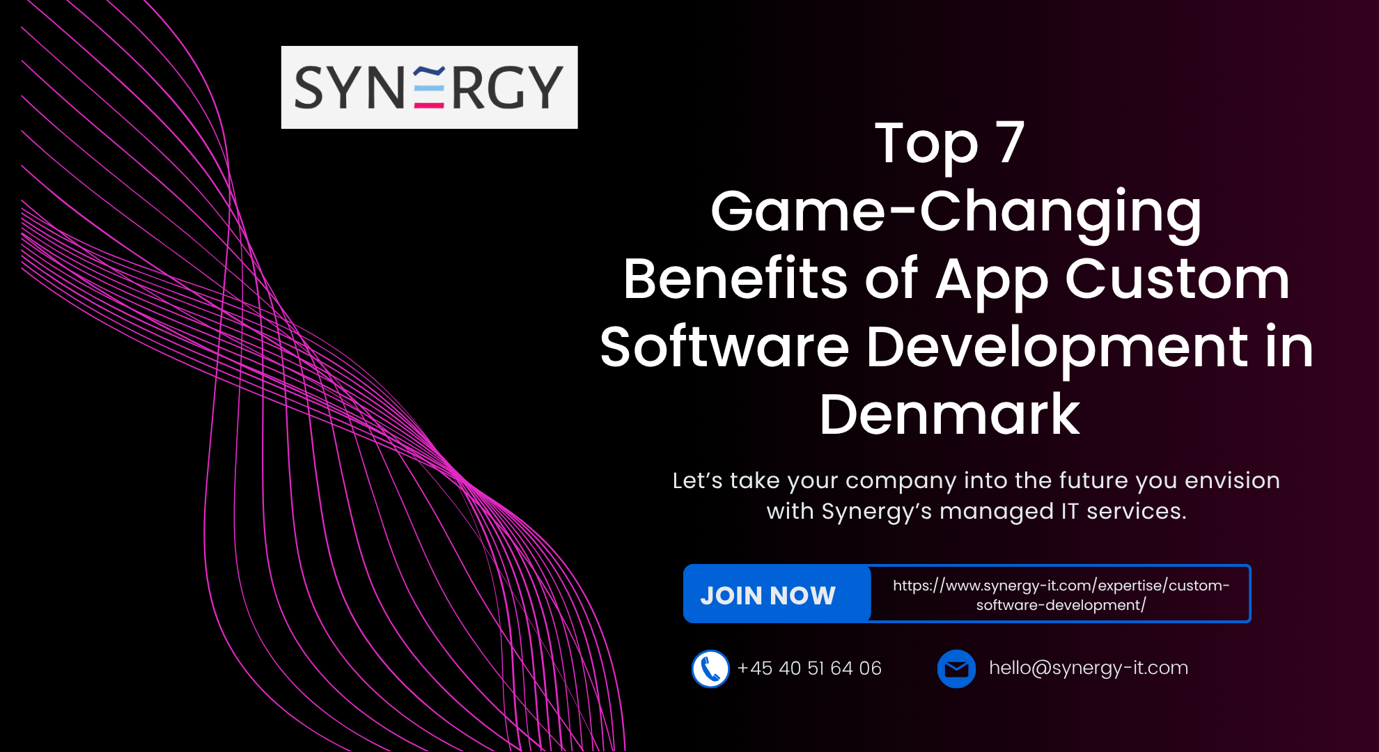 Top 7 Game-Changing Benefits of App Custom Software Development in Denmark