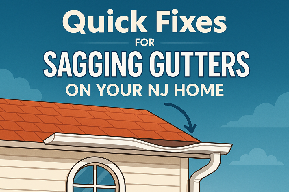 Quick Fixes for Sagging Gutters on Your NJ Home